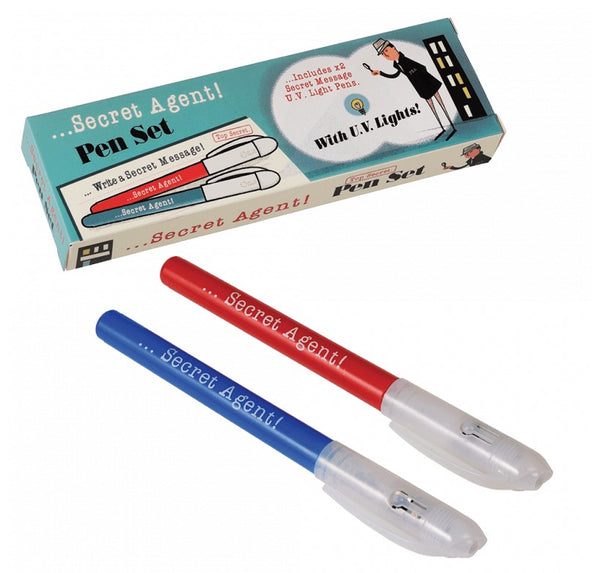 Rex London Secret Pens Set Of 2 Secret Agent Spy Pens