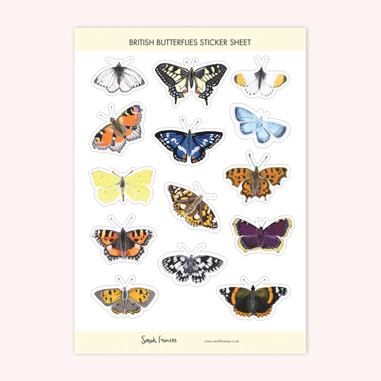 Sarah Frances Stickers Set Butterfly's