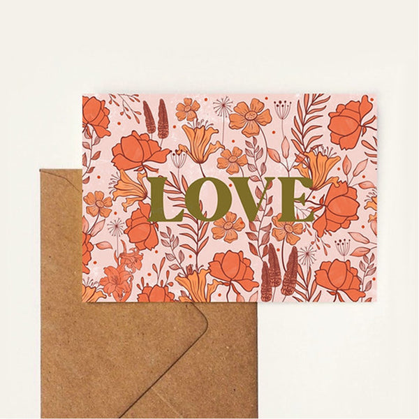 Carole Hillman Card Floral Love