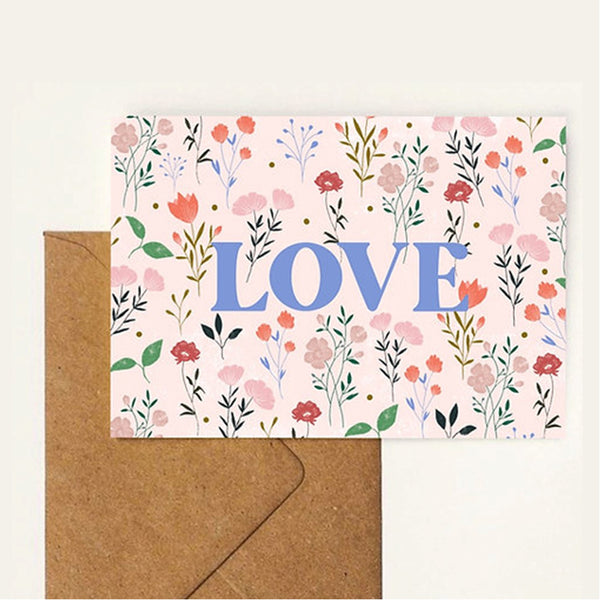 Carole Hillman Card Floral Love Light