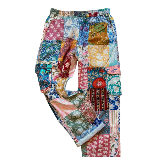 Behotribe  &  Nekewlam Trousers With Side Pockets Patchwork