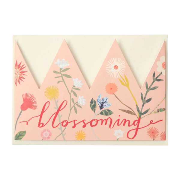 Hadley Paper Goods New Mum Card Blossoming Crown