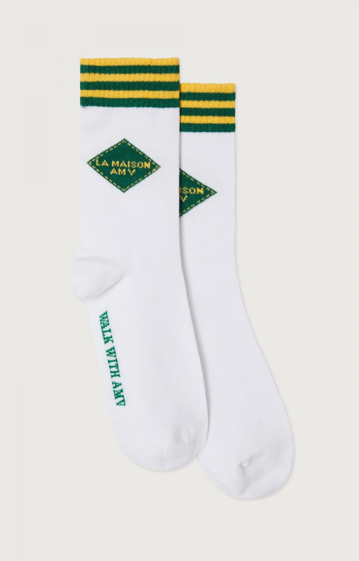 Trouva: La Maison Amv Yellow And Green Preppy Socks