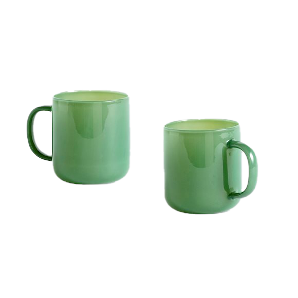 HAY Jade Borosilicate Mug - Set Of 2