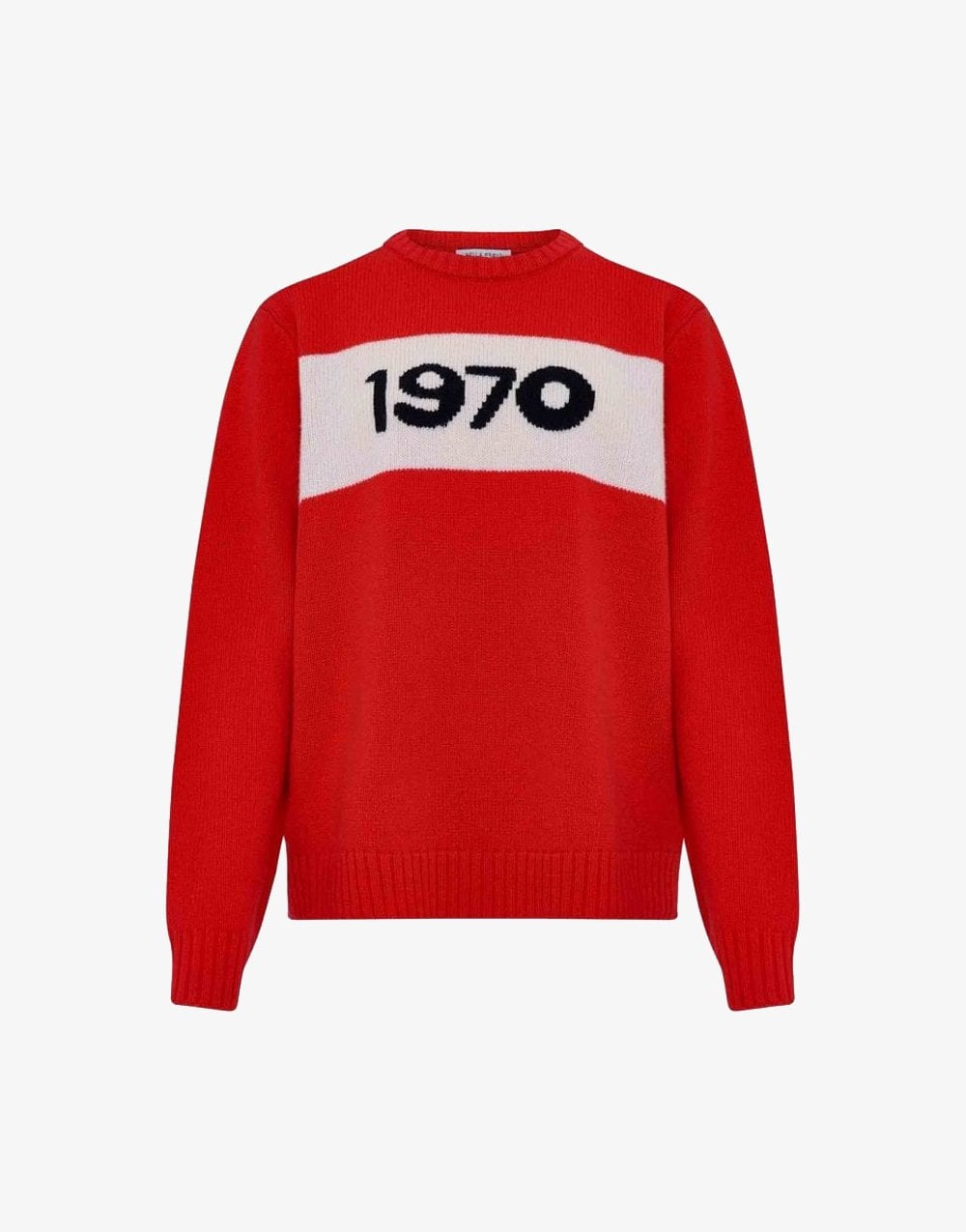 Bella Freud  1970 Oversized Knitted Jumper Size: L, Col: Red
