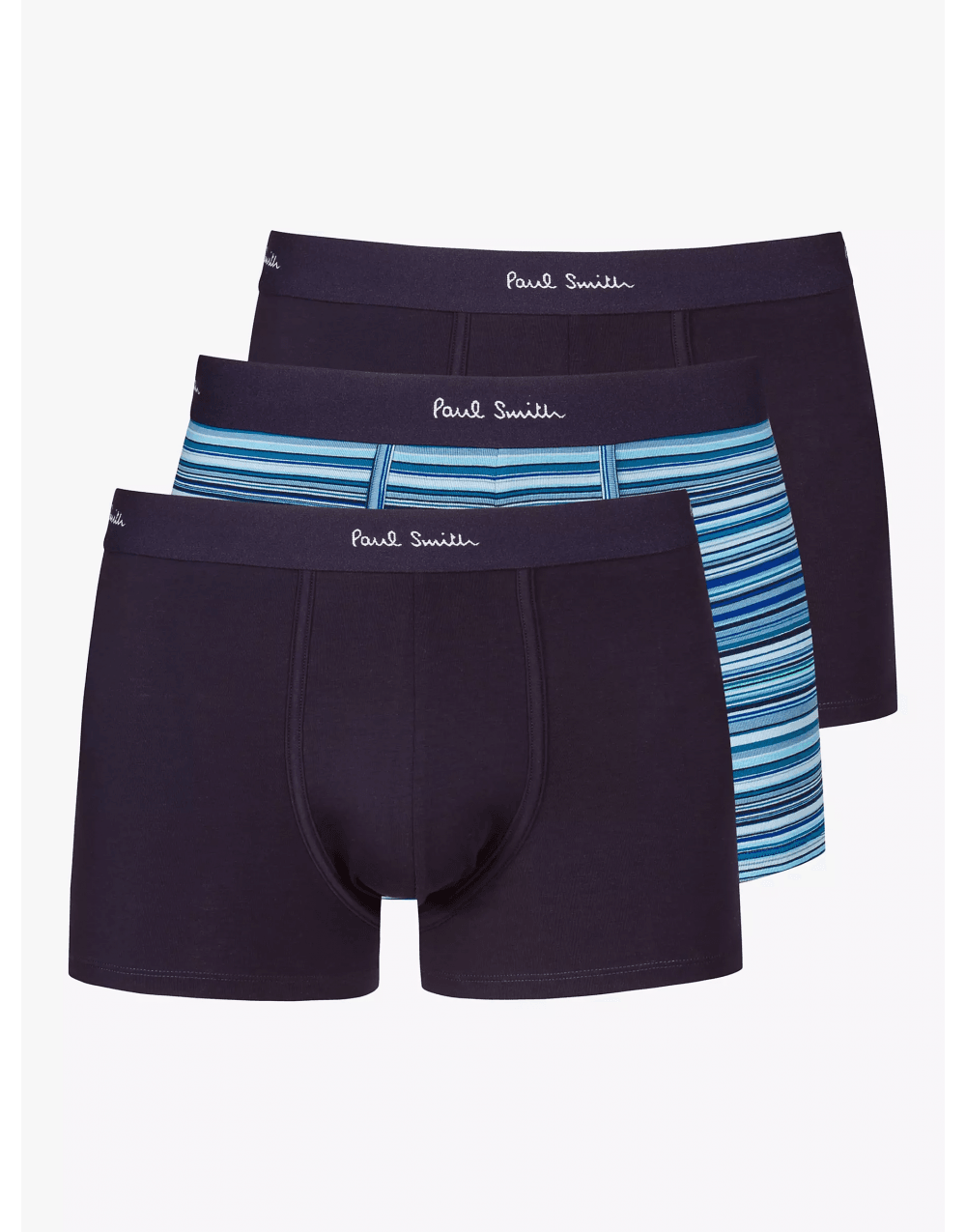 Paul Smith 3 Pack Underwear Col: Black/blue Stripe/black, Size: Xl