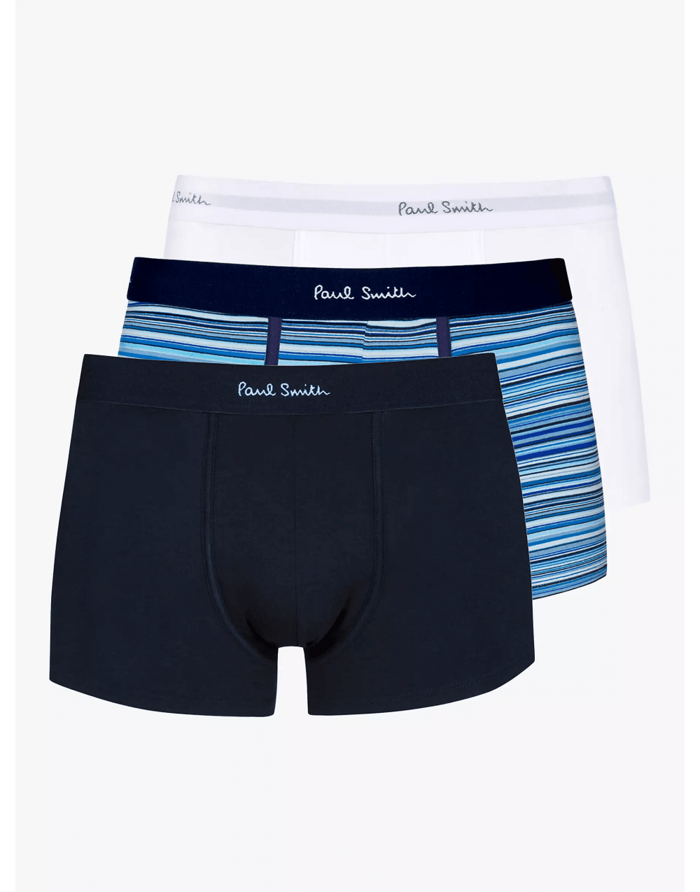 Paul Smith 3 Pack Underwear Col: White/blue Stripe/black, Size: S