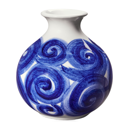 Kähler 10.5cm Blue Ceramic Tulle Vase