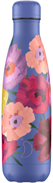 Chilly's 500ml Floral Maxi Poppy Bottle