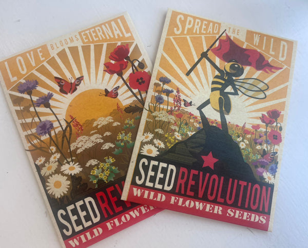 Mint Tea Boutique Seed Revolution Wild Flower Seeds Scatter Packet