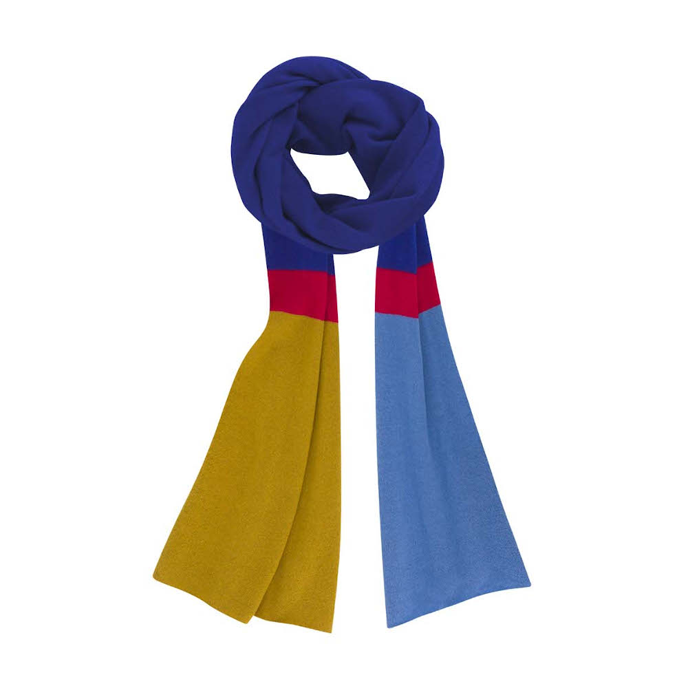 Remember Remember Soft Scarf Made From Wool And Cashmere In Multi-colours Reto Design