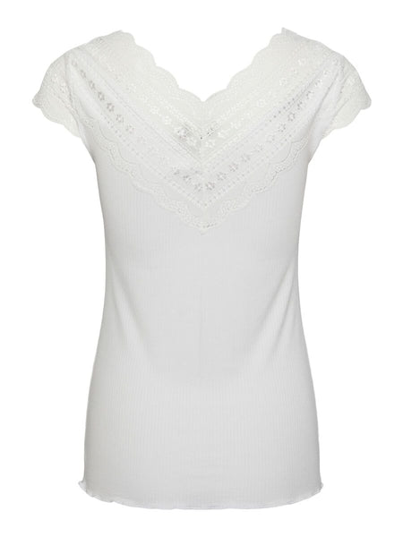 Y.A.S Yasellina Capsleeve Top - White