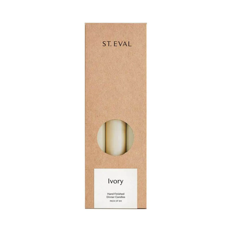 St Eval Candle Company - Ivory Dinner Candle Gift Pack