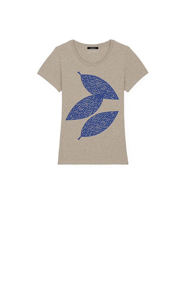 Paala Leafy T-Shirt Heather Sand