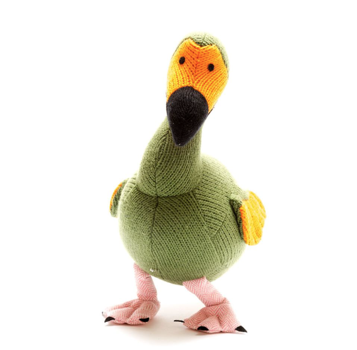 Best Years Moss Green Knitted Dodo Soft Toy