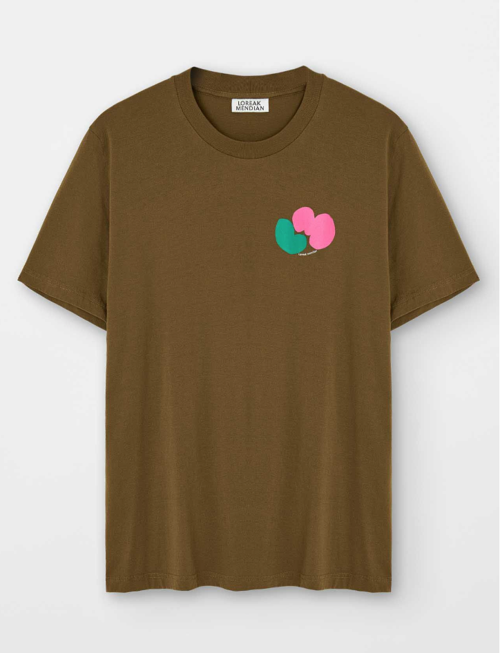 loreak-brown-chewing-dot-t-shirt