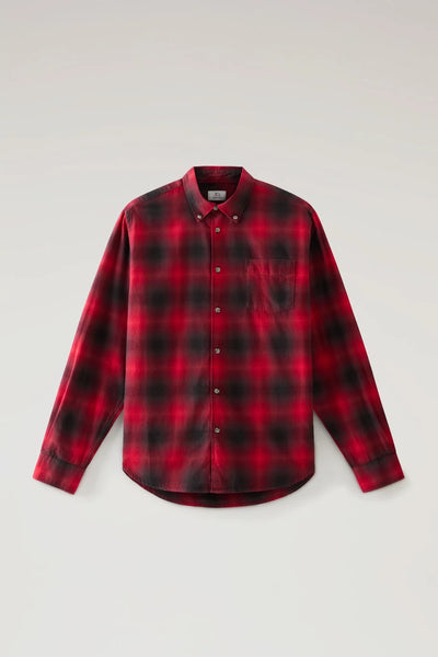 Woolrich Woolwich Light Flannel Shirt - Hombre Red