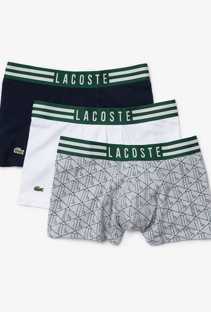 Lacoste Lacoste Men's Striped Waist Stretch Cotton Trunk 3