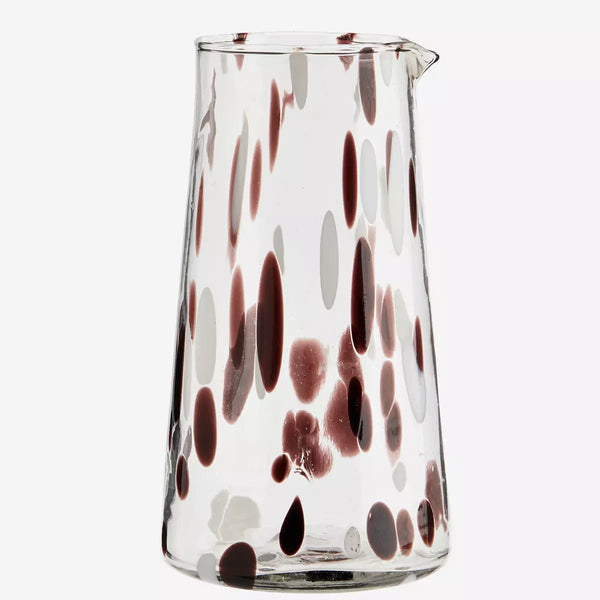 madam-stoltz-brown-mottled-glass-water-jug