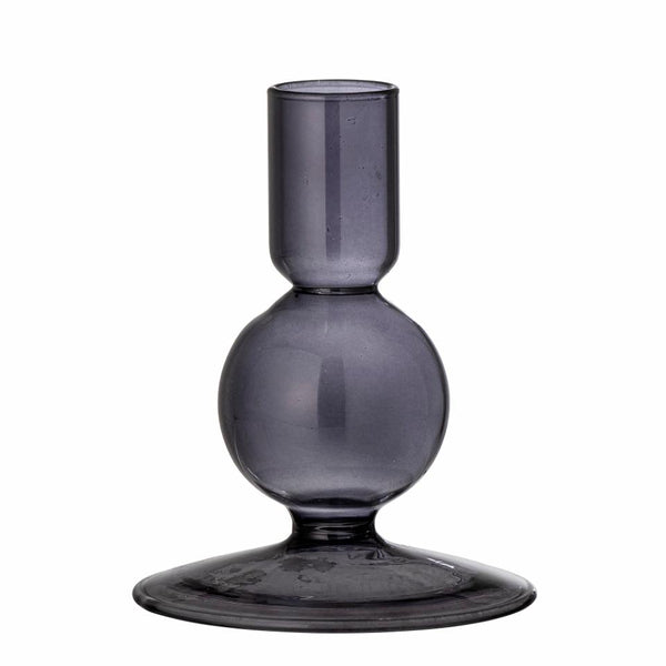 Bloomingville Isse Candlestick- Black Glass