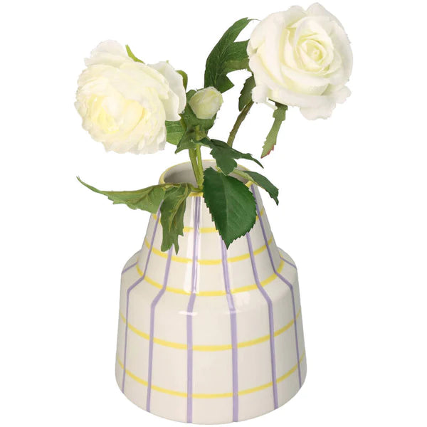 Kersten Dolomite Vase Yellow/lilac