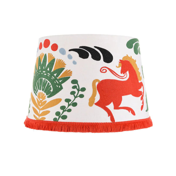 Mind The Gap Horse Parade Table/floor Lampshade 35cm