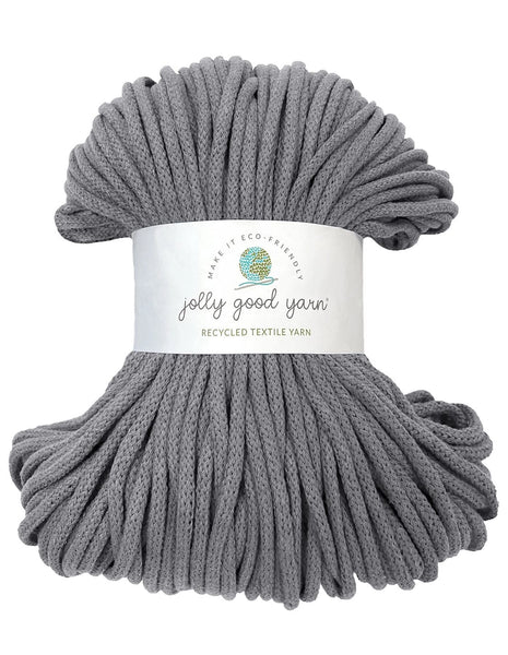 Jolly Good Yarn 5mm Recycled Braided Cord - Dawlish Grey