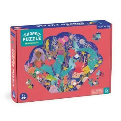 Mudpuppy 75pc Shaped Jigsaw Puzzle Mermaid Cove