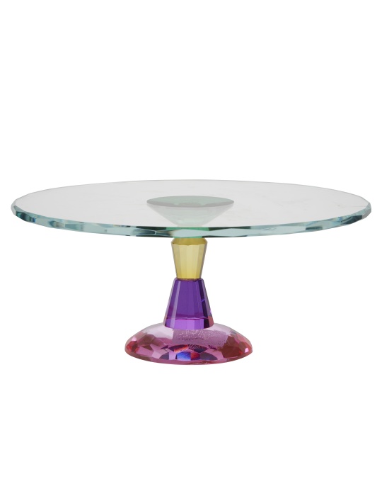 Miss Etoile Colored Glass Cake Stand