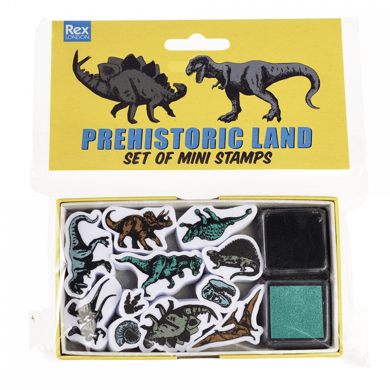 Rex London Prehistoric Land Set Of Mini Stamps