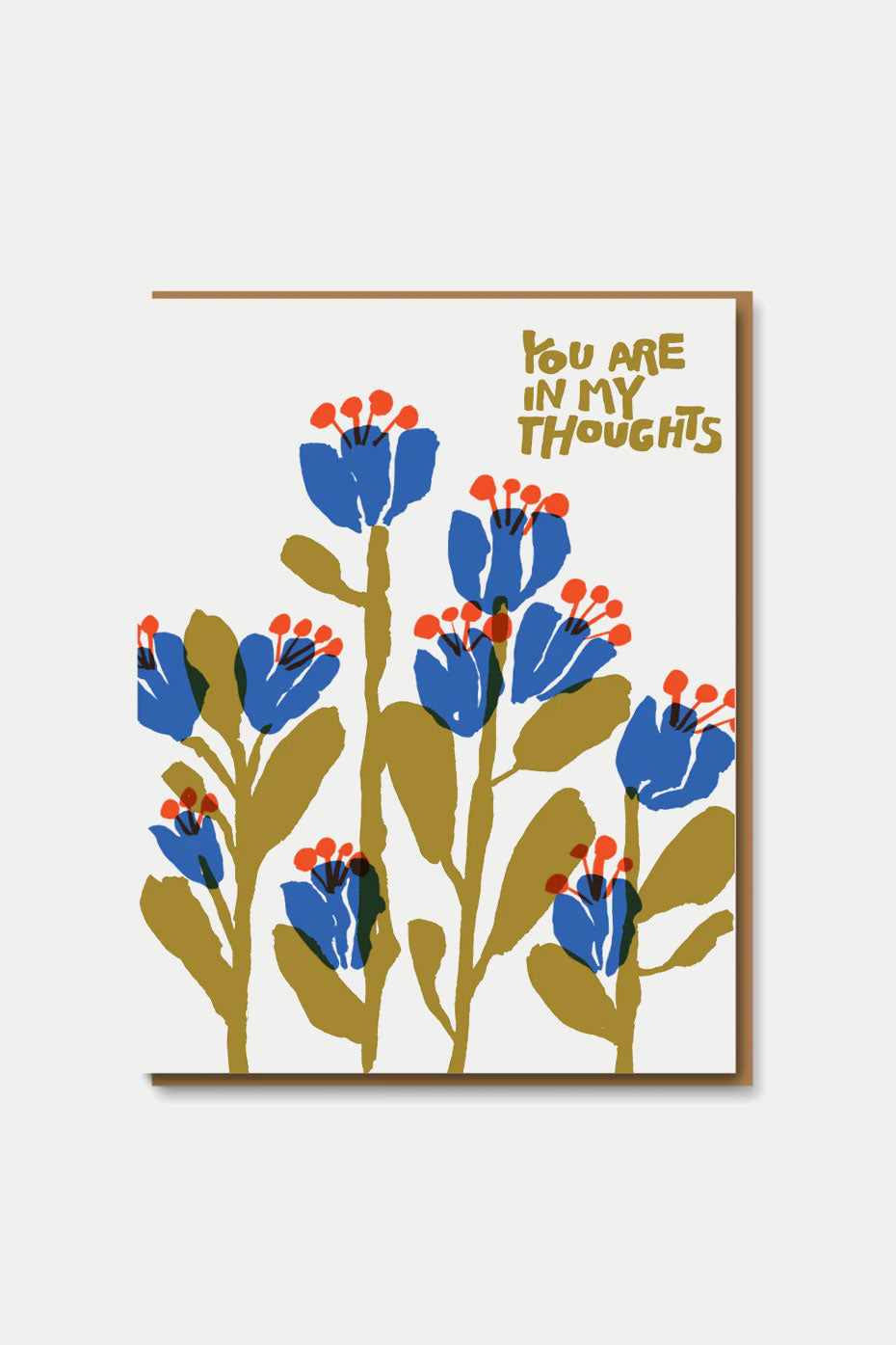 1973 In My Thoughts Flowers Card
