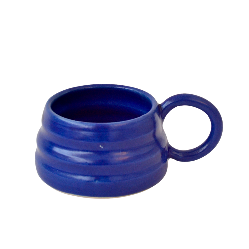 Florence Mytum Ceramics Blue Ripple Mug