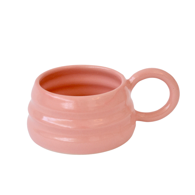Florence Mytum Ceramics Pink Ripple Mug