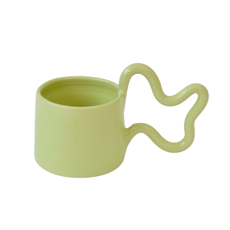 Florence Mytum Ceramics Mint Green Wiggle Mug