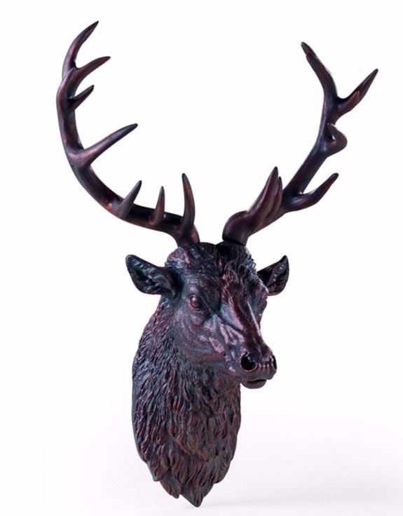 MOR Interiors Large bronze effect Stag Head