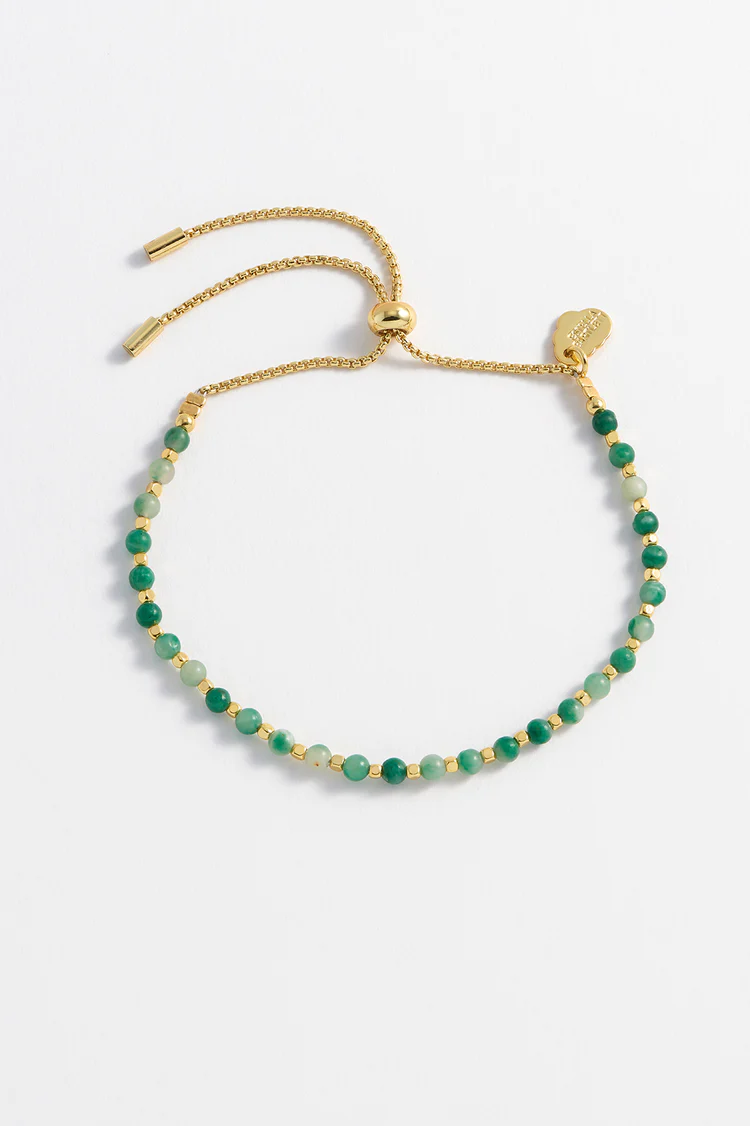 Estella Bartlett  Gold Plated Green Quartz Gemstone Bracelet