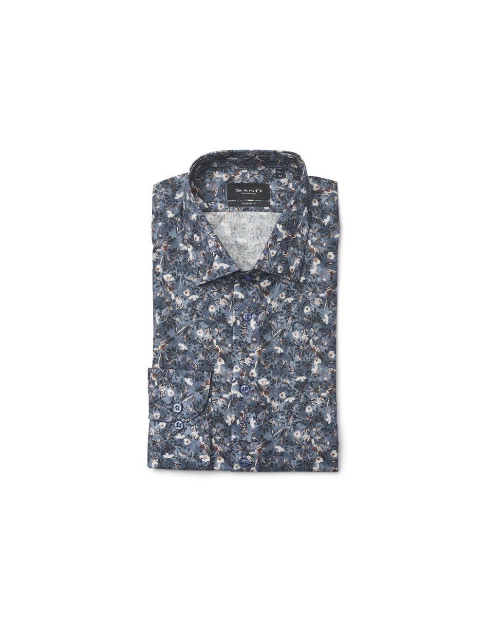 SAND State N Mirco Floral Shirt Col: 550 Blue Multi, Size: 41