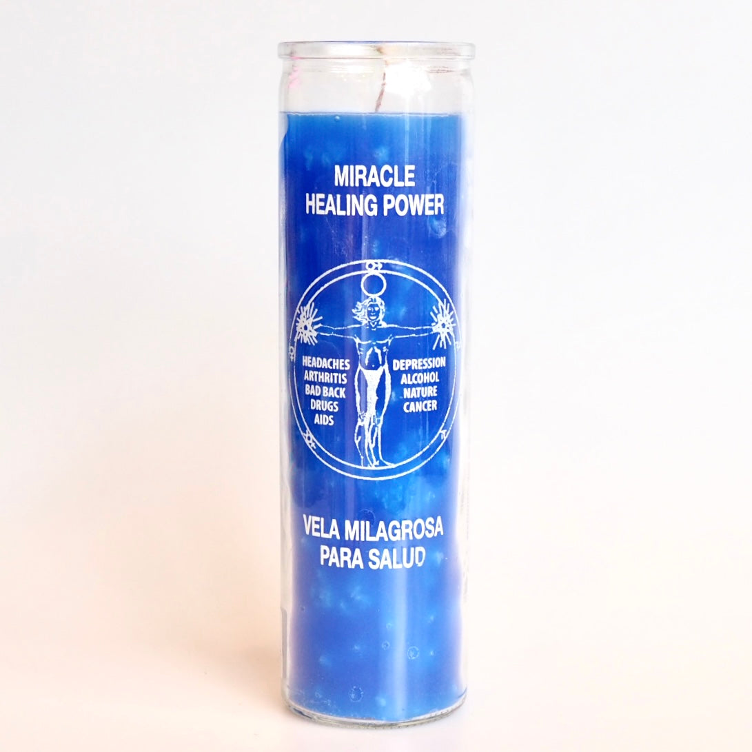 Santa sabina Blue Miracle Healing Ritual Prayer Candle