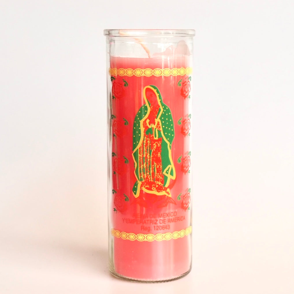 Santa sabina Pink Reina De Mexico Ritual Prayer Candle