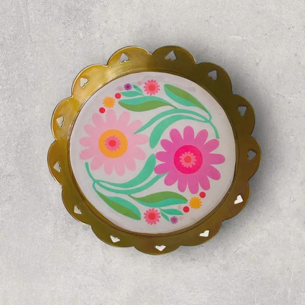 Noi Hamburg Mini Trinket Dish- Flowercircle Hearts