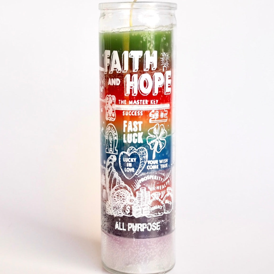 Santa sabina Multi Colour Faith and Hope Ritual Prayer Candle
