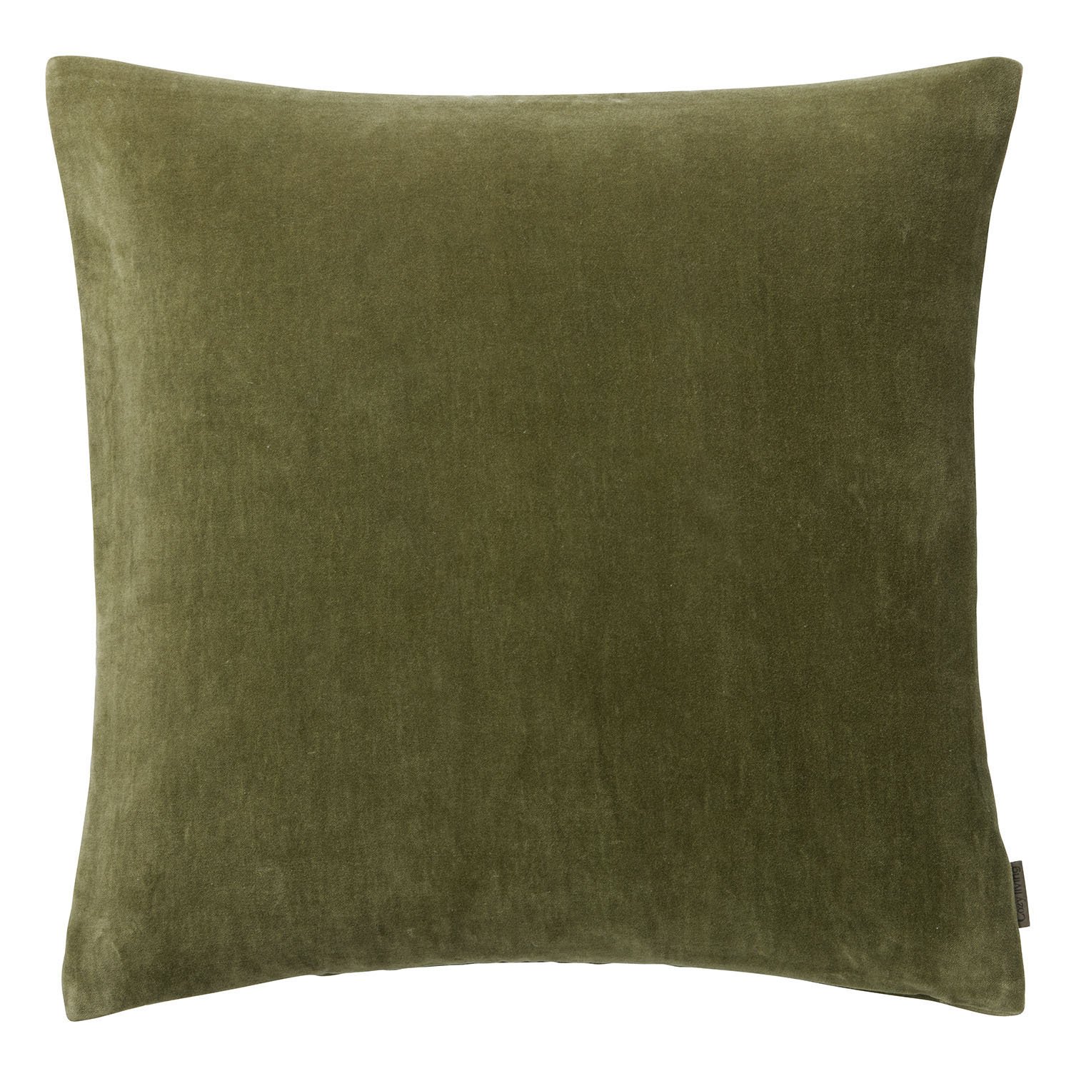 Cozy Living Olive Square Velvet Cushion