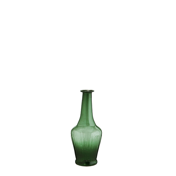 Madam Stoltz Forest Green Medium Recycled Glass Vase
