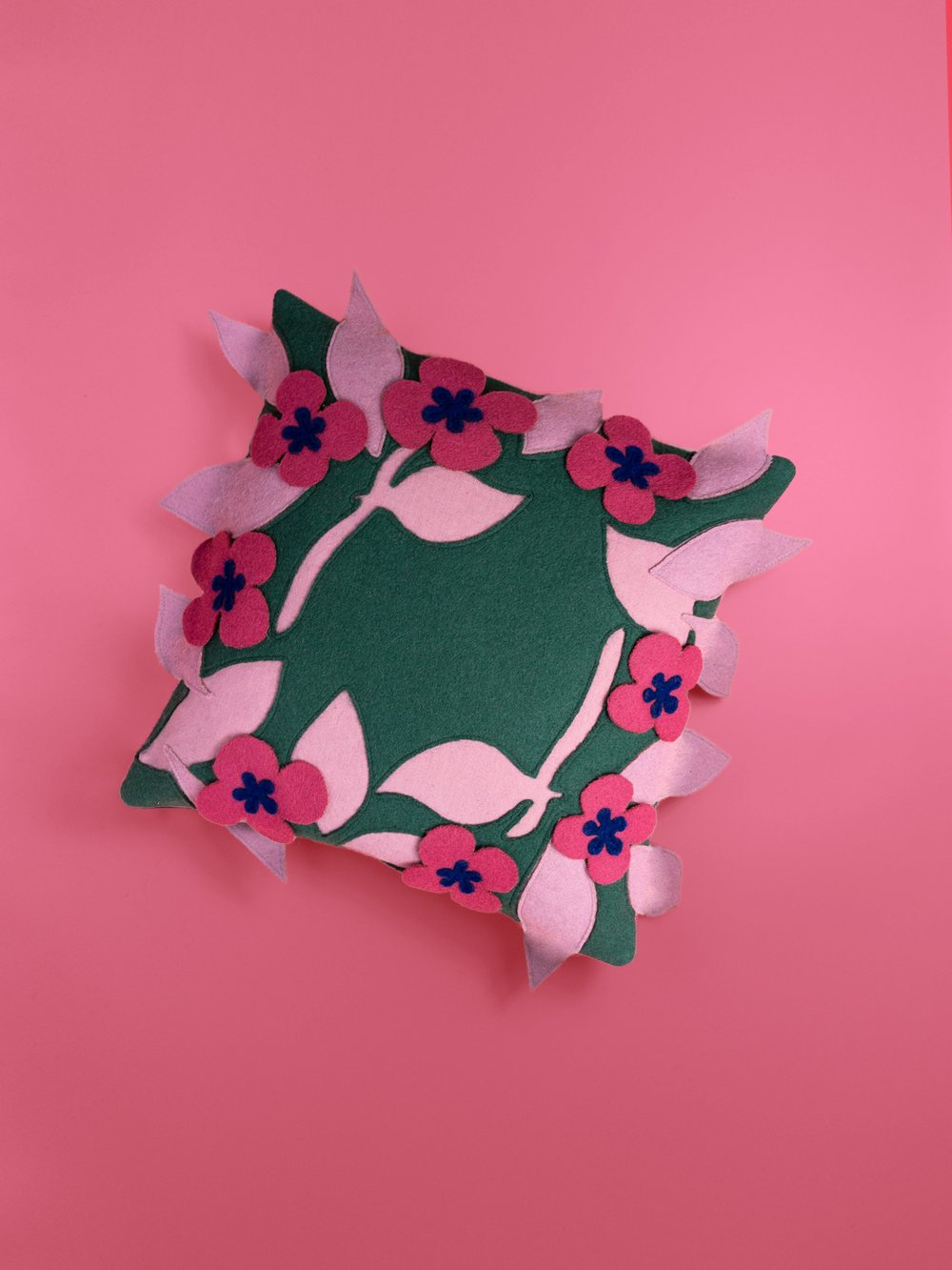 Lorouc Flower Crown Cushion - Green