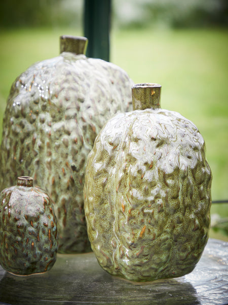 Light & Living Atol Moss Green Ceramic Vase