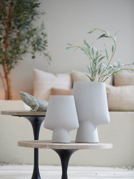 Light & Living Ciara Grey Ceramic Sculptural Vase