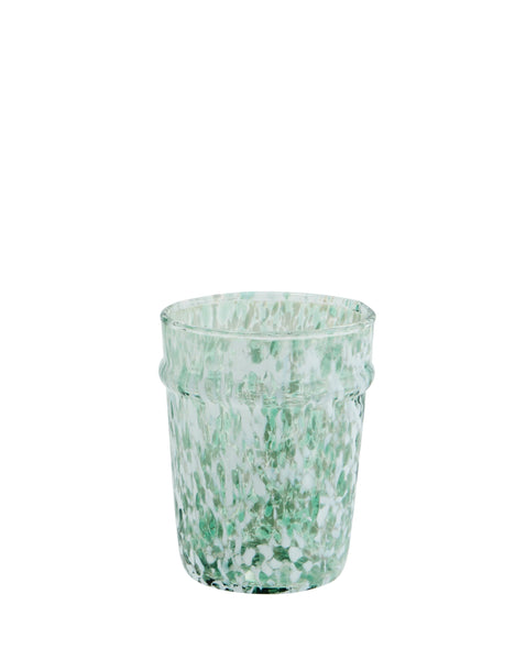 Madam Stoltz Mouthblown Green Drinking Glass