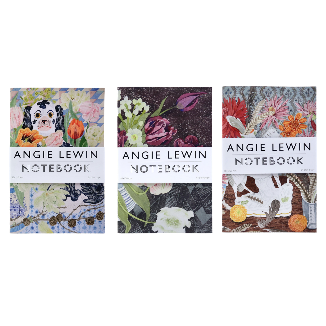 Art Angels Set of 3 Angie Lewin Notebooks