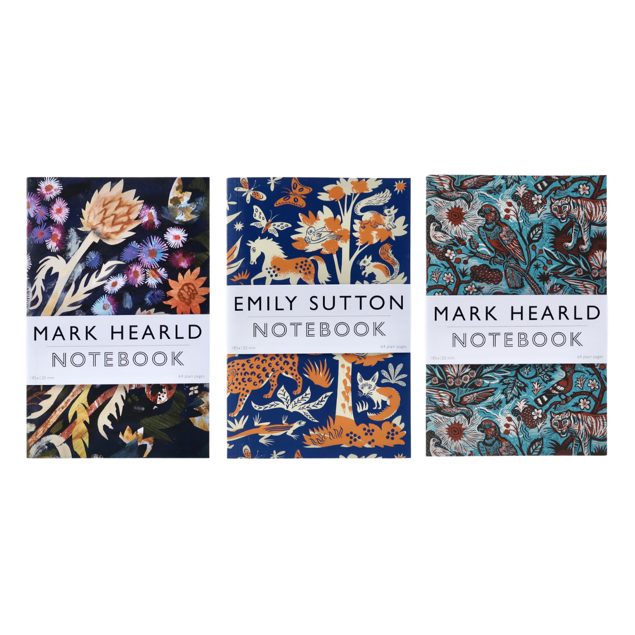 Art Angels Set of 3 Notebooks - Mark Hearld and Emily Sutton