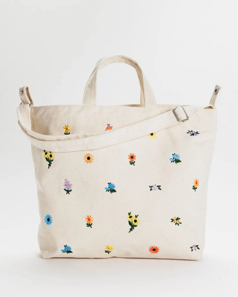 Baggu Horizontal Zip Duck Bag - Embroidered Ditsy Floral